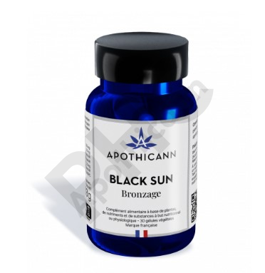 Black Sun Bronzage - Apothicann - 30 gélules végétales - formule Végan