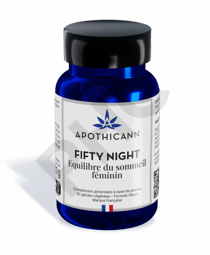 Fifty Night - ménopause et sommeil - Apothicann - boite de 60 gélules