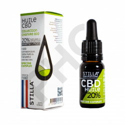 Huile CBD chanvre bio dosé à 20% cannabinoïdes